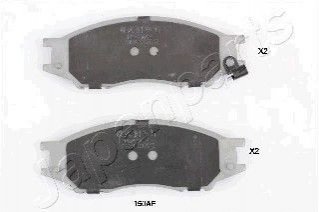 Гальмівні колодки, дискове гальмо (набір) JAPANPARTS PA150AF (фото 1)