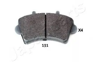 Гальмівні колодки, дискове гальмо (набір) JAPANPARTS PA151AF Купити в Україні