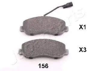 Колодки гальмівні (передні) Renault Master III/Opel Movano B/Nissan NV400 10- (+датчик) JAPANPARTS PA-156AF Купити в Україні