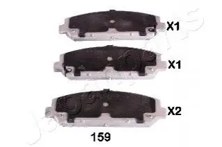 NISSAN гальмівні колодки передн. INFINITI QX56 5,5 12- JAPANPARTS PA-159AF Купить в Украине