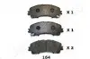 Фото Колодки гальмівні (передні) Nissan X-Trail/Infiniti Q50 13-/Renault Koleos 16 JAPANPARTS (PA164AF) зображення 1