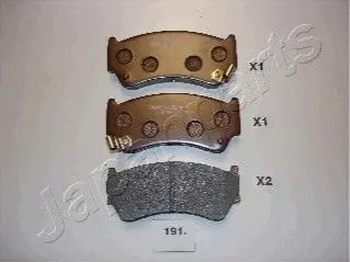 Колодки гальмівні (передні) Nissan Almera 95-01/Sunny 97-00 JAPANPARTS PA191AF Купити в Україні