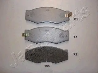 Фото Колодки гальмівні (передні) Nissan Navara/Pick Up 2.4 97- JAPANPARTS (PA195AF) зображення 1