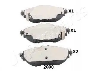 Колодки гальмівні (передні) Toyota Auris 12-18/Corolla 13-18 JAPANPARTS PA2000AF Купити в Україні
