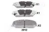 Фото TOYOTA Колодки гальм. передні Camry 2,5-3,5 11 JAPANPARTS (PA-2012AF) зображення 1