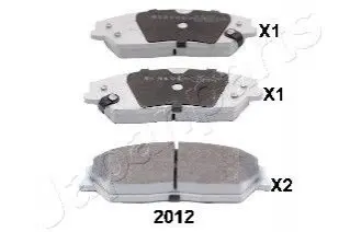 TOYOTA Колодки гальм. передні Camry 2,5-3,5 11 JAPANPARTS PA-2012AF Купити в Україні