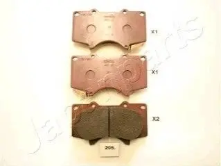 Колодки гальмівні (передні) Toyota Land Cruiser Prado/Hilux 03-/Lexus GX 02-10 (Sumitomo) JAPANPARTS PA205AF Купити в Україні