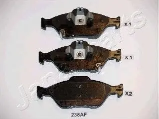 Колодки тормозные (передние) Toyota Yaris 05 JAPANPARTS PA238AF Купити в Україні