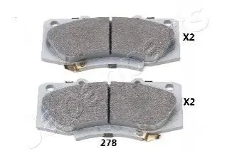Колодки гальмівні TOYOTA P. HILUX 07- 2,5D4D 4X4 JAPANPARTS PA278AF Купити в Україні