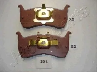 Гальмівні колодки, дискове гальмо (набір) JAPANPARTS PA301AF Купити в Україні