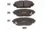 Фото Колодки гальмівні (передні) Mazda 3 13-/CX-3 15 JAPANPARTS (PA-309AF) зображення 1