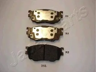 Колодки гальмівні (передні) Mazda 6 02-07 JAPANPARTS PA318AF