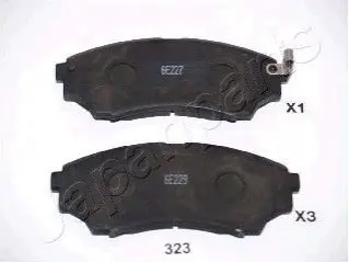 Гальмівні колодки, дискове гальмо (набір) JAPANPARTS PA323AF Купити в Україні
