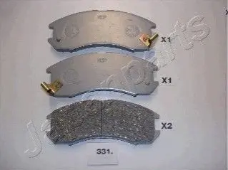 Колодки гальмівні (передні) Mazda 626 87-92 JAPANPARTS PA331AF Купити в Україні