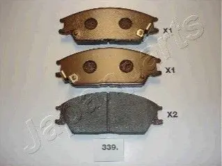 Колодки гальмівні (передні) Hyundai Accent I/II 89-06/Getz 02-11 (Akebono) JAPANPARTS PA339AF Купити в Україні