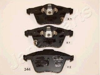 MAZDA колодки гальмівні передні MAZDA 6 2,3 02-. JAPANPARTS PA-344AF