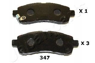 Колодки гальмівні MAZDA P. 2 1,3-1,6 07-15 JAPANPARTS PA347AF (фото 1)