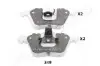Фото Колодки гальмівні (передні) Ford Focus/Mazda 3/Volvo C30/C70/S40/V50/Opel Vectra C 05-14/V40 12 JAPANPARTS (PA-349AF) зображення 1