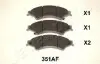 Фото Колодки гальмівні (передні) Ford Ranger 11 JAPANPARTS (PA-351AF) зображення 1