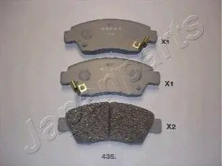 Колодки гальмівні (передні) Honda Civic V/VI/VII 91-05/CRX III 92-98 JAPANPARTS PA435AF Купити в Україні