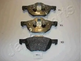 Колодки гальмівні (передні) Honda Accord 03-12 JAPANPARTS PA452AF Купити в Україні