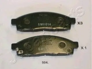 Колодки гальмівні (передні) Mitsubishi L200 05-/Pajero Sport II 08 JAPANPARTS PA504AF Купити в Україні