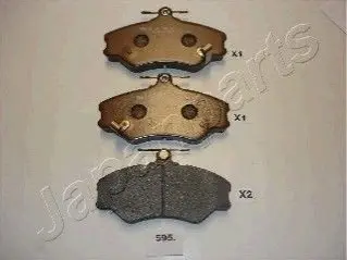 Гальмівні колодки, дискове гальмо (набір) JAPANPARTS PA595AF Купити в Україні