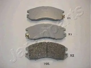 SUBARU гальмівні колодки передн.Subaru Impreza,Legacy JAPANPARTS PA705AF Купити в Україні