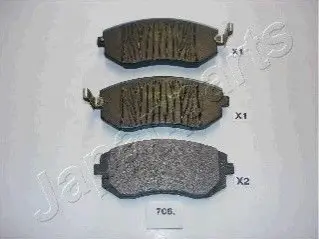 Колодки гальмівні (передні) Subaru BRZ/Forester/Impreza/Legacy/Outback/XV/Toyota GT 86 1.5-2.5 08 JAPANPARTS PA706AF Купити в Україні