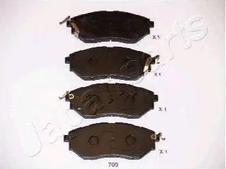 Гальмівні колодки, дискове гальмо (набір) JAPANPARTS PA709AF Купити в Україні