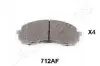 Колодки гальмівні (передні) Mitsubishi Galant/Lancer -92 JAPANPARTS (PA-712AF) зображення 1