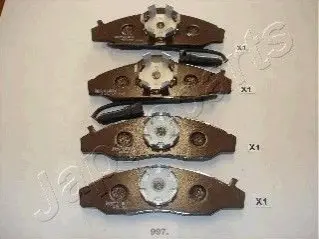 Гальмівні колодки, дискове гальмо (набір) JAPANPARTS PA997AF Купити в Україні