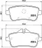 Фото Колодки гальмівні (задні) MB M-class (W166) /GL-class (X166)/GLE (W166) 11 JAPANPARTS (PP0517AF) зображення 2