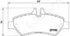 Фото Колодки гальмівні (задні) MB Sprinter (W906) 309-519 06-18 (BOSCH) (+датчики) JAPANPARTS (PP-0522AF) зображення 2