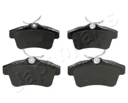 Колодки гальмівні (задні) Citroen C4 09-/DS4/DS5 11-15/Peugeot 308/508/3008/5008 09-18 (з прижимною пластиною) JAPANPARTS PP-0604AF Купити в Україні