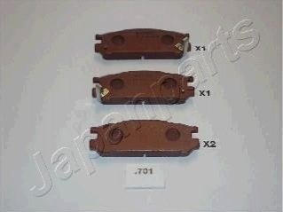 Тормозные колодки, дисковый тормоз.) JAPANPARTS PP701AF