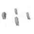 Фото Колодки гальмівні (задні) Jeep Cherokee 08-/Compass 06-/Wrangler 07-/Dodge Nitro 06-12 JAPANPARTS (PP901AF) зображення 3
