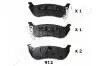 Фото Гальм. колод. задн. CHRYSLER PACIFICA 03 JAPANPARTS (PP-912AF) зображення 1