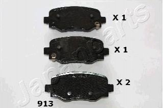 FIAT Колодки торм. задние 500X, JEEP Renegate JAPANPARTS PP-913AF (фото 1)