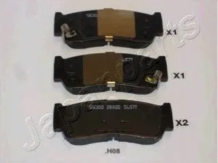Колодки гальмівні (задні) Hyundai Santa Fe II 06-12/H-1 01-07 JAPANPARTS PPH08AF Купити в Україні