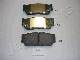 Тормозные колодки, дисковый тормоз.) JAPANPARTS PPS02AF