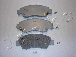 Гальмівні колодки, дискове гальмо (набір) JAPKO 50425