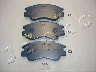 Гальмівні колодки, дискове гальмо (набір) JAPKO 50527