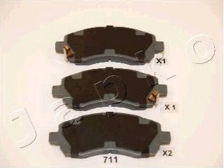 Гальмівні колодки, дискове гальмо (набір) JAPKO 50711