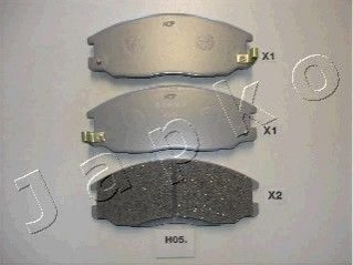 Гальмівні колодки, дискове гальмо (набір) JAPKO 50H05 (фото 1)