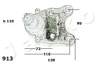 Опора кульова (передня/знизу) Isuzu Trooper 84-91/ Opel Campo 94-01/Frontera 92-04 JAPKO 73913 Купити в Україні