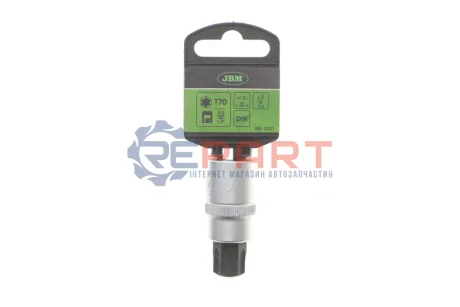 Головка 1/2" зі вставкою T70 JBM 10021