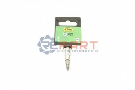 Головка 1/4" зі вставкою PZ1 JBM 10119