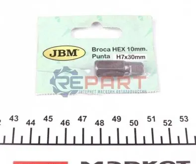 Біта M10 Hex 7 JBM 10371