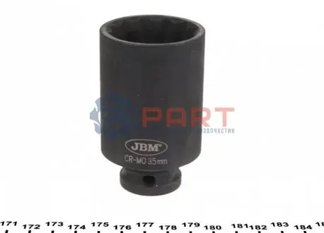 Головка торцева ударна PRO 1/2" 30 мм JBM 11618 Купити в Україні